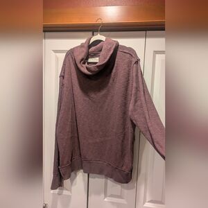 Free People Women's Cowl Neck Sweater - Purple